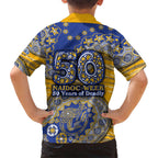 West Coast Eagles NAIDOC Week 2026 Family Matching Long Sleeve Bodycon Dress and Hawaiian Shirt Australian Aboriginal Dot Art Dreamtime Pattern Style