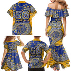 West Coast Eagles NAIDOC Week 2026 Family Matching Mermaid Dress and Hawaiian Shirt Australian Aboriginal Dot Art Dreamtime Pattern Style