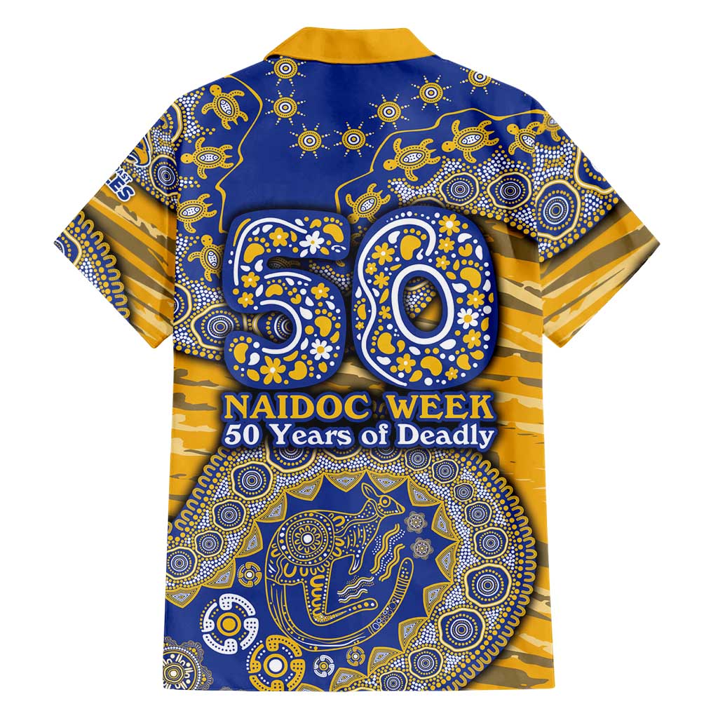 West Coast Eagles NAIDOC Week 2026 Family Matching Mermaid Dress and Hawaiian Shirt Australian Aboriginal Dot Art Dreamtime Pattern Style