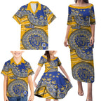 West Coast Eagles NAIDOC Week 2026 Family Matching Puletasi and Hawaiian Shirt Australian Aboriginal Dot Art Dreamtime Pattern Style