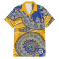 West Coast Eagles NAIDOC Week 2026 Family Matching Short Sleeve Bodycon Dress and Hawaiian Shirt Australian Aboriginal Dot Art Dreamtime Pattern Style