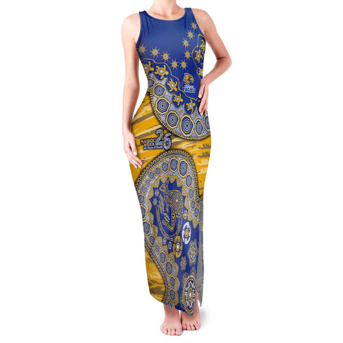 West Coast Eagles NAIDOC Week 2026 Family Matching Tank Maxi Dress and Hawaiian Shirt Australian Aboriginal Dot Art Dreamtime Pattern Style