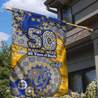 West Coast Eagles NAIDOC Week 2026 Garden Flag Australian Aboriginal Dot Art Dreamtime Pattern Style