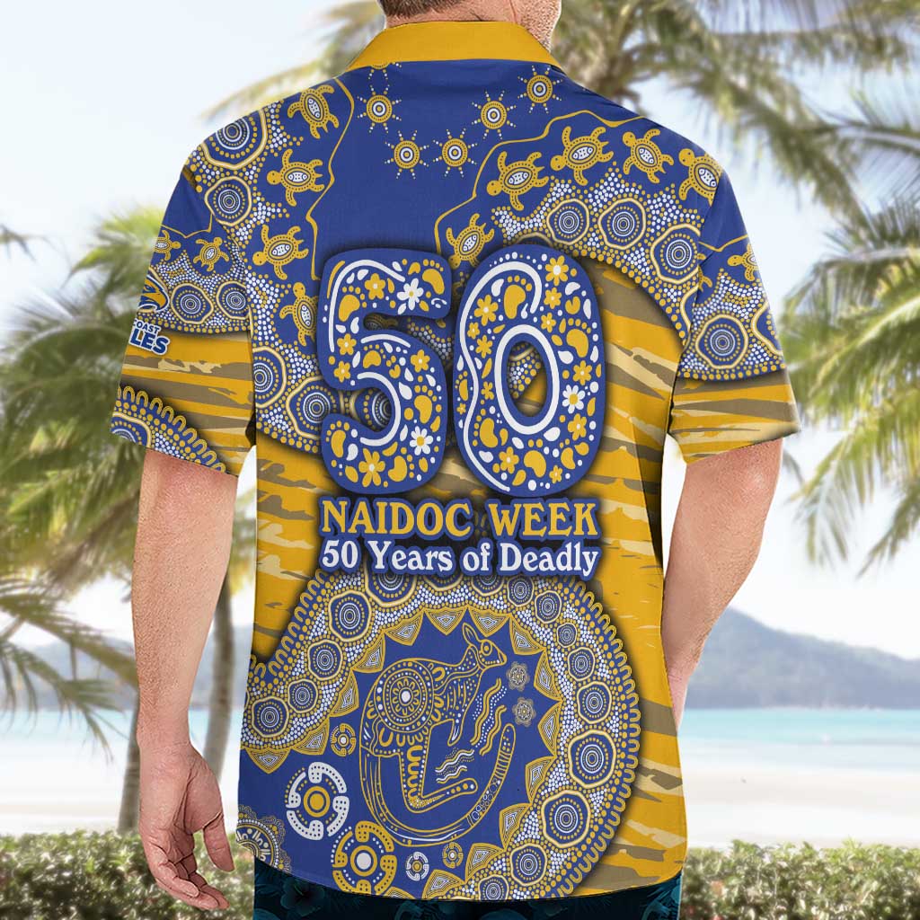 West Coast Eagles NAIDOC Week 2026 Hawaiian Shirt Australian Aboriginal Dot Art Dreamtime Pattern Style