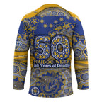 West Coast Eagles NAIDOC Week 2026 Hockey Jersey Australian Aboriginal Dot Art Dreamtime Pattern Style