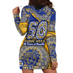West Coast Eagles NAIDOC Week 2026 Hoodie Dress Australian Aboriginal Dot Art Dreamtime Pattern Style