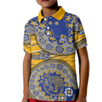 West Coast Eagles NAIDOC Week 2026 Kid Polo Shirt Australian Aboriginal Dot Art Dreamtime Pattern Style
