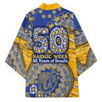 West Coast Eagles NAIDOC Week 2026 Kimono Australian Aboriginal Dot Art Dreamtime Pattern Style