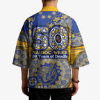 West Coast Eagles NAIDOC Week 2026 Kimono Australian Aboriginal Dot Art Dreamtime Pattern Style
