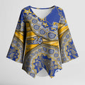 West Coast Eagles NAIDOC Week 2026 Kimono Sleeve Blouse Australian Aboriginal Dot Art Dreamtime Pattern Style