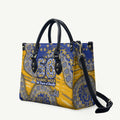 West Coast Eagles NAIDOC Week 2026 Leather Bag Australian Aboriginal Dot Art Dreamtime Pattern Style