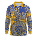 West Coast Eagles NAIDOC Week 2026 Long Sleeve Polo Shirt Australian Aboriginal Dot Art Dreamtime Pattern Style