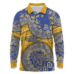 West Coast Eagles NAIDOC Week 2026 Long Sleeve Polo Shirt Australian Aboriginal Dot Art Dreamtime Pattern Style