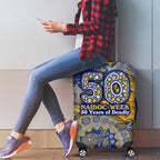 West Coast Eagles NAIDOC Week 2026 Luggage Cover Australian Aboriginal Dot Art Dreamtime Pattern Style