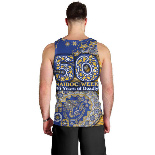 West Coast Eagles NAIDOC Week 2026 Men Tank Top Australian Aboriginal Dot Art Dreamtime Pattern Style