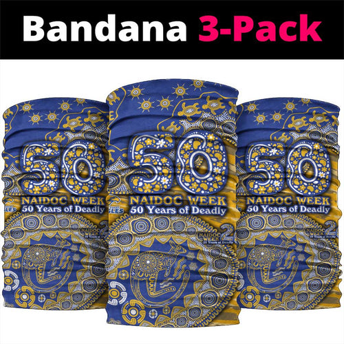 West Coast Eagles NAIDOC Week 2026 Neck Gaiter Australian Aboriginal Dot Art Dreamtime Pattern Style
