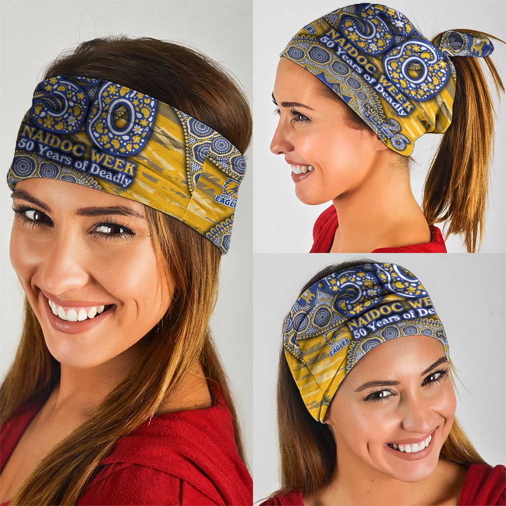 West Coast Eagles NAIDOC Week 2026 Neck Gaiter Australian Aboriginal Dot Art Dreamtime Pattern Style