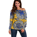 West Coast Eagles NAIDOC Week 2026 Off Shoulder Sweater Australian Aboriginal Dot Art Dreamtime Pattern Style