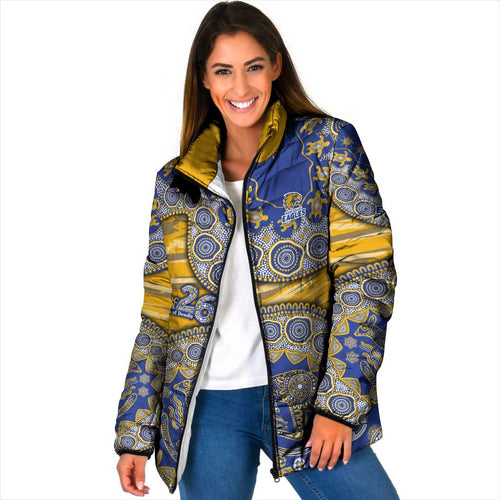 West Coast Eagles NAIDOC Week 2026 Padded Jacket Australian Aboriginal Dot Art Dreamtime Pattern Style