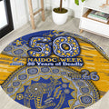 West Coast Eagles NAIDOC Week 2026 Round Carpet Australian Aboriginal Dot Art Dreamtime Pattern Style