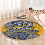 West Coast Eagles NAIDOC Week 2026 Round Carpet Australian Aboriginal Dot Art Dreamtime Pattern Style