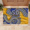 West Coast Eagles NAIDOC Week 2026 Rubber Doormat Australian Aboriginal Dot Art Dreamtime Pattern Style