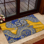 West Coast Eagles NAIDOC Week 2026 Rubber Doormat Australian Aboriginal Dot Art Dreamtime Pattern Style