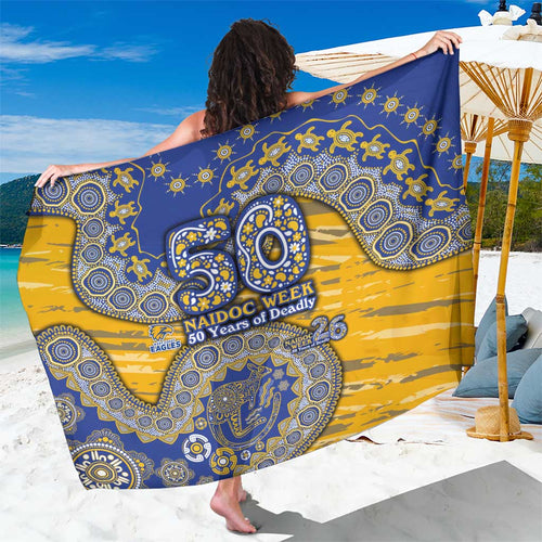 West Coast Eagles NAIDOC Week 2026 Sarong Australian Aboriginal Dot Art Dreamtime Pattern Style