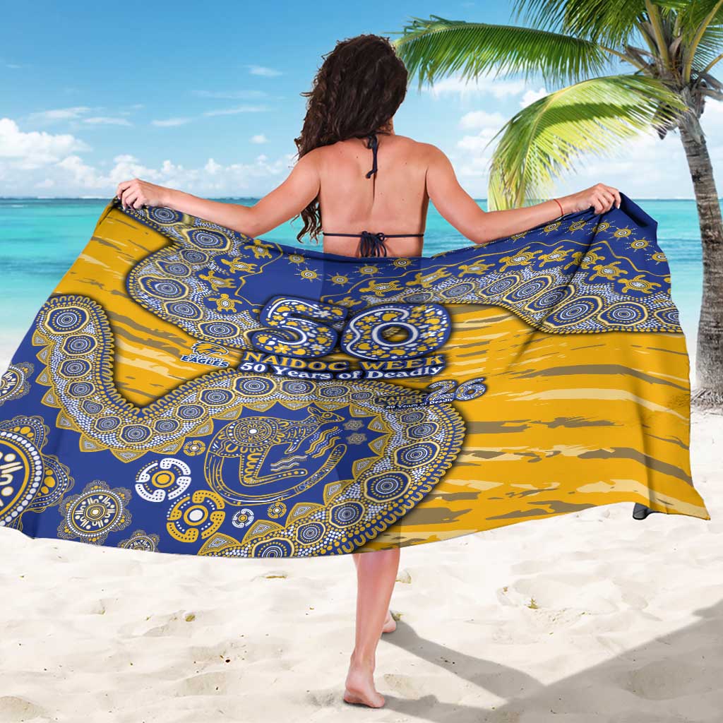 West Coast Eagles NAIDOC Week 2026 Sarong Australian Aboriginal Dot Art Dreamtime Pattern Style