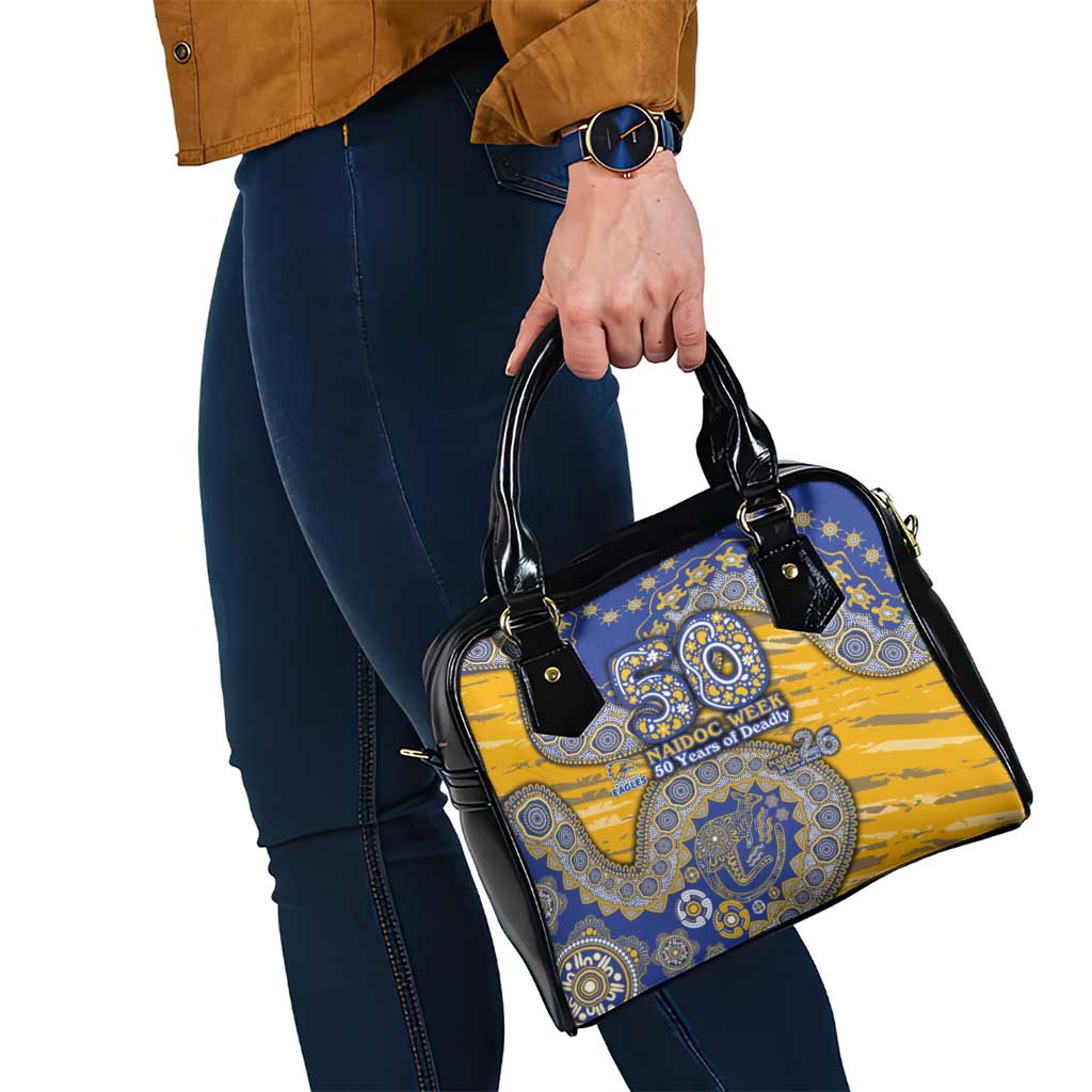 West Coast Eagles NAIDOC Week 2026 Shoulder Handbag Australian Aboriginal Dot Art Dreamtime Pattern Style