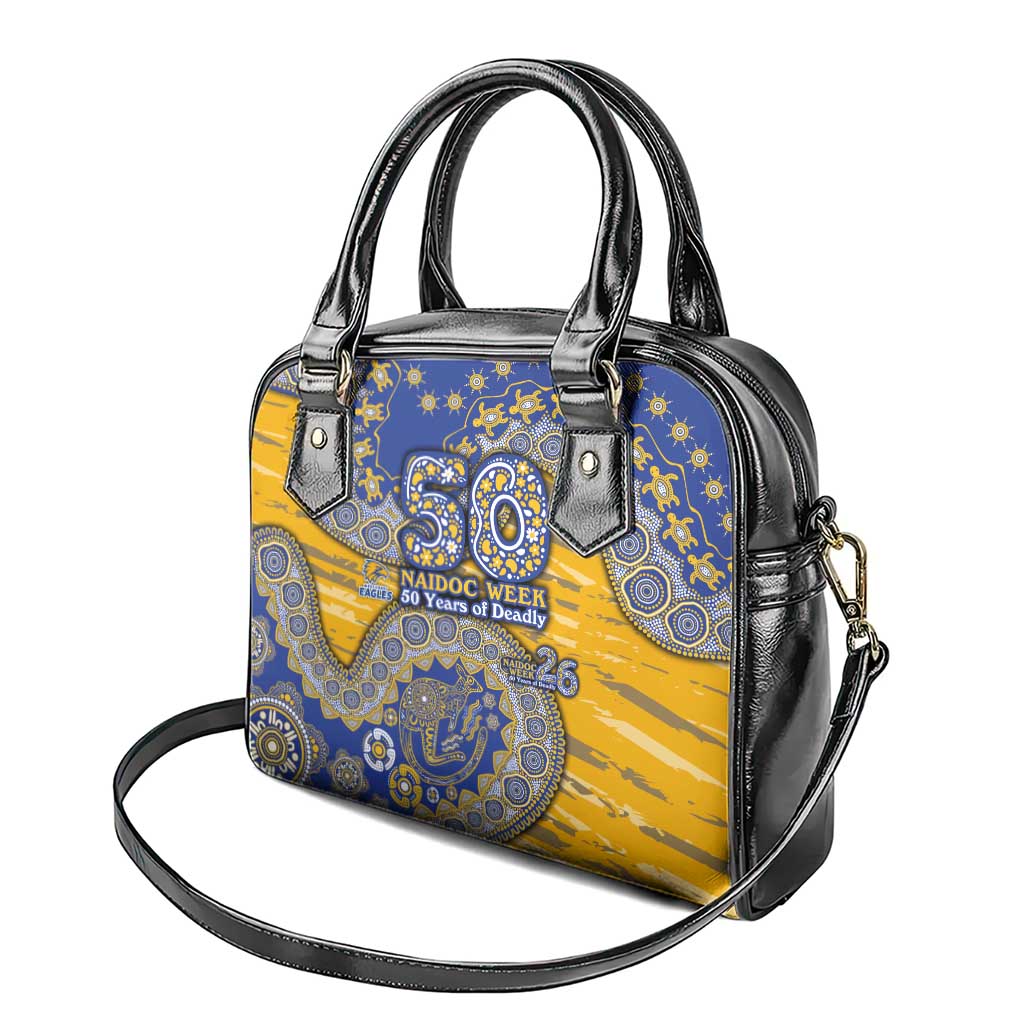 West Coast Eagles NAIDOC Week 2026 Shoulder Handbag Australian Aboriginal Dot Art Dreamtime Pattern Style