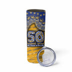 West Coast Eagles NAIDOC Week 2026 Skinny Tumbler Australian Aboriginal Dot Art Dreamtime Pattern Style