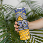 West Coast Eagles NAIDOC Week 2026 Skinny Tumbler Australian Aboriginal Dot Art Dreamtime Pattern Style
