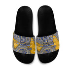 West Coast Eagles NAIDOC Week 2026 Slide Sandals Australian Aboriginal Dot Art Dreamtime Pattern Style