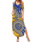 West Coast Eagles NAIDOC Week 2026 Summer Maxi Dress Australian Aboriginal Dot Art Dreamtime Pattern Style