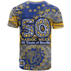 West Coast Eagles NAIDOC Week 2026 T Shirt Australian Aboriginal Dot Art Dreamtime Pattern Style