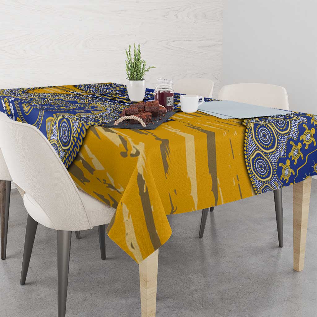 West Coast Eagles NAIDOC Week 2026 Tablecloth Australian Aboriginal Dot Art Dreamtime Pattern Style