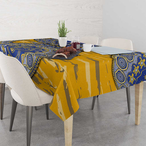 West Coast Eagles NAIDOC Week 2026 Tablecloth Australian Aboriginal Dot Art Dreamtime Pattern Style