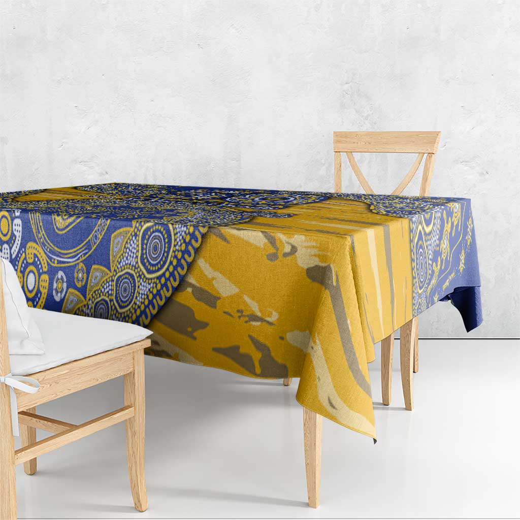 West Coast Eagles NAIDOC Week 2026 Tablecloth Australian Aboriginal Dot Art Dreamtime Pattern Style