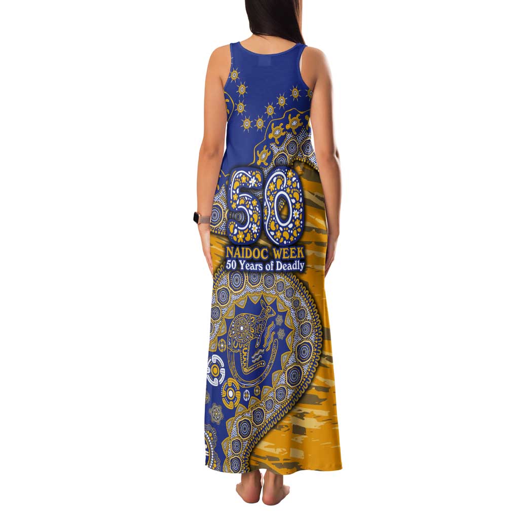 West Coast Eagles NAIDOC Week 2026 Tank Maxi Dress Australian Aboriginal Dot Art Dreamtime Pattern Style