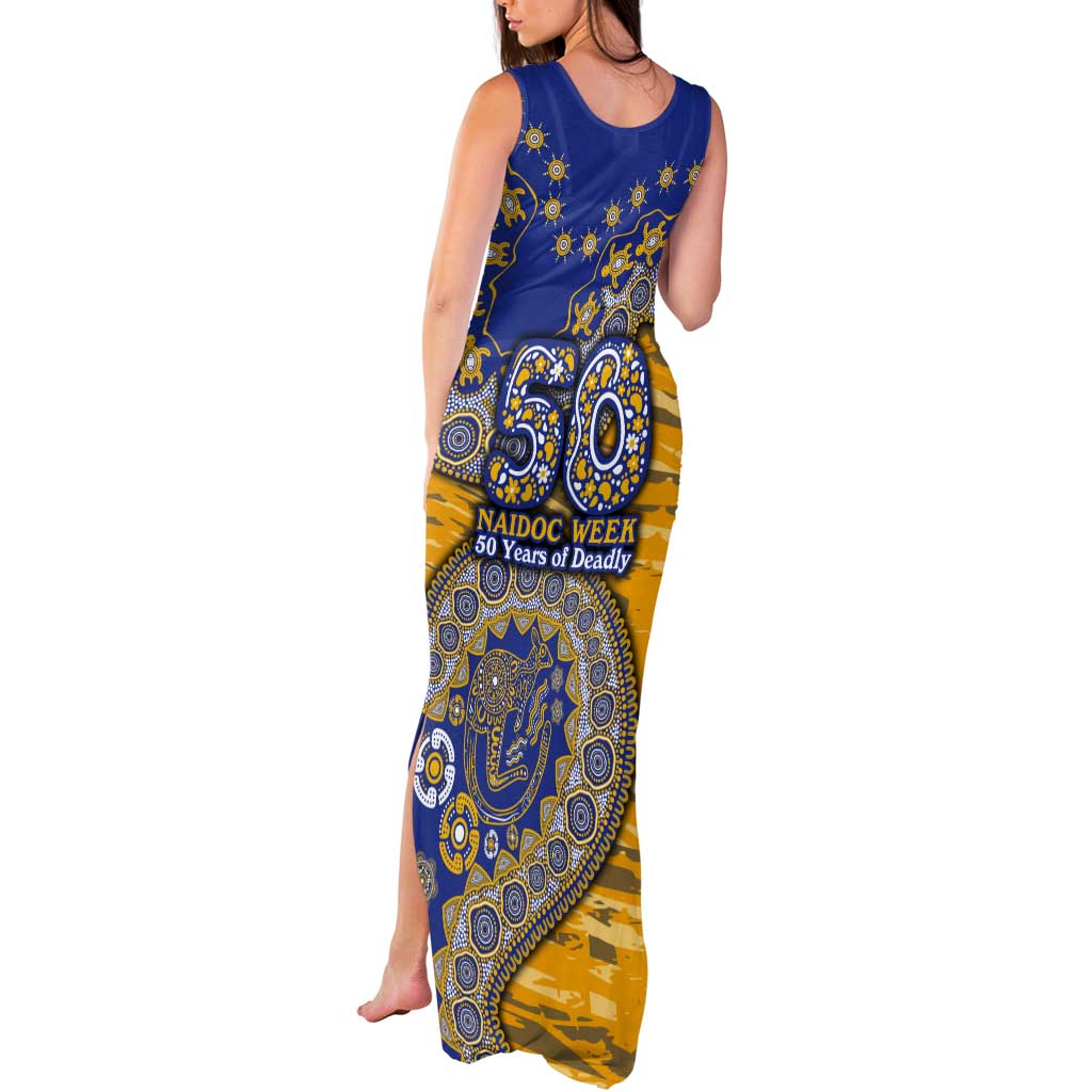 West Coast Eagles NAIDOC Week 2026 Tank Maxi Dress Australian Aboriginal Dot Art Dreamtime Pattern Style