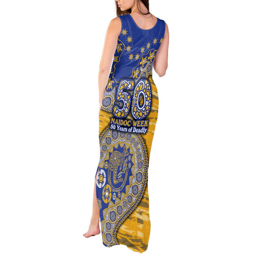 West Coast Eagles NAIDOC Week 2026 Tank Maxi Dress Australian Aboriginal Dot Art Dreamtime Pattern Style