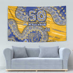 West Coast Eagles NAIDOC Week 2026 Tapestry Australian Aboriginal Dot Art Dreamtime Pattern Style