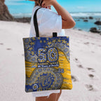 West Coast Eagles NAIDOC Week 2026 Tote Bag Australian Aboriginal Dot Art Dreamtime Pattern Style