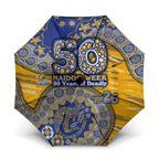 West Coast Eagles NAIDOC Week 2026 Umbrella Australian Aboriginal Dot Art Dreamtime Pattern Style