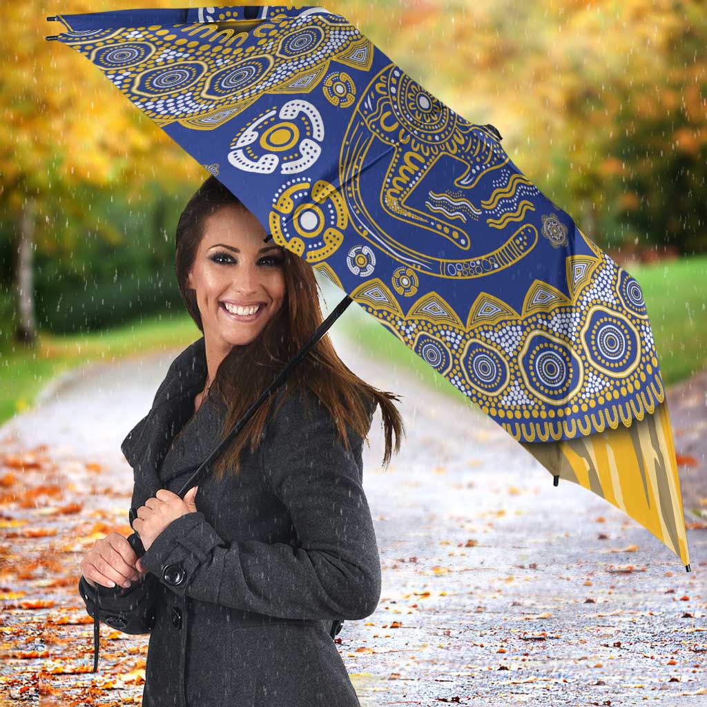 West Coast Eagles NAIDOC Week 2026 Umbrella Australian Aboriginal Dot Art Dreamtime Pattern Style