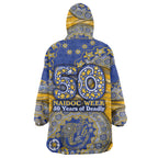 West Coast Eagles NAIDOC Week 2026 Wearable Blanket Hoodie Australian Aboriginal Dot Art Dreamtime Pattern Style