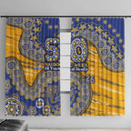West Coast Eagles NAIDOC Week 2026 Window Curtain Australian Aboriginal Dot Art Dreamtime Pattern Style