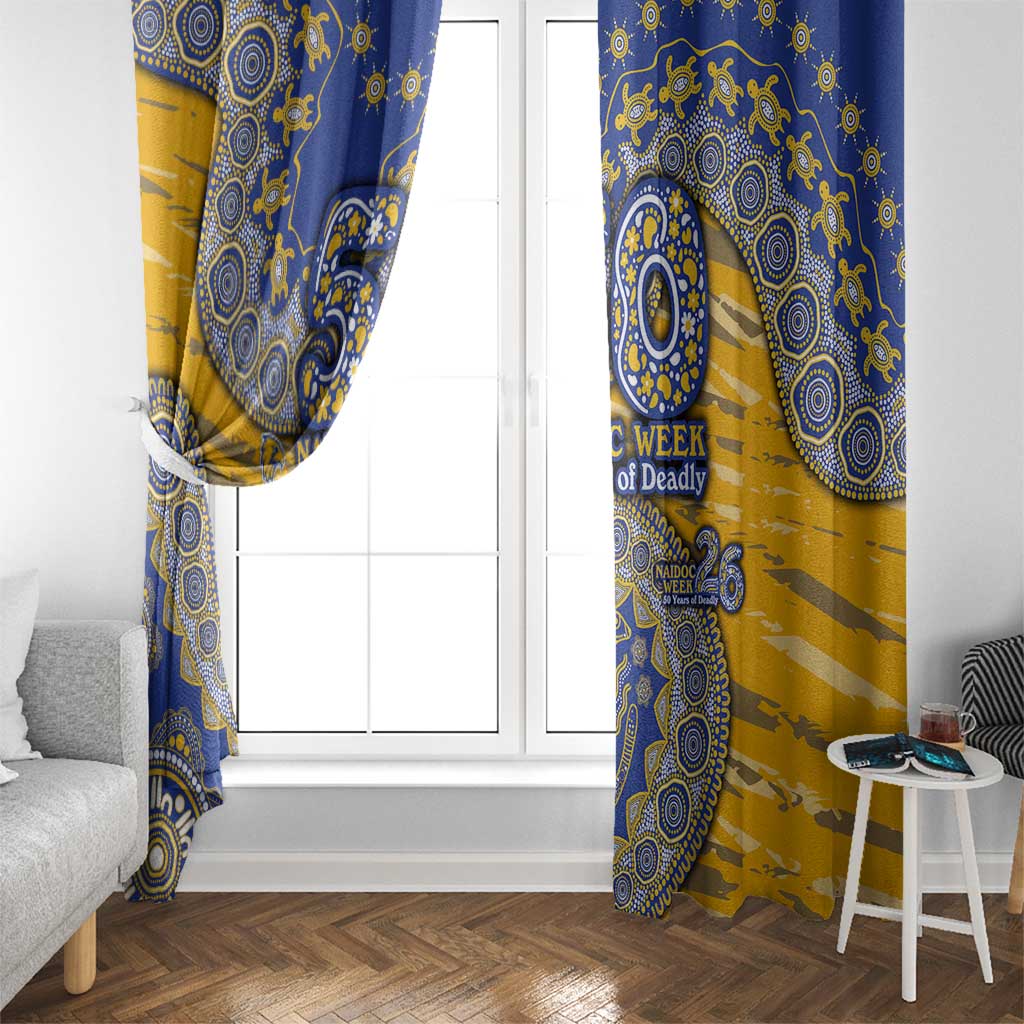 West Coast Eagles NAIDOC Week 2026 Window Curtain Australian Aboriginal Dot Art Dreamtime Pattern Style