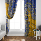 West Coast Eagles NAIDOC Week 2026 Window Curtain Australian Aboriginal Dot Art Dreamtime Pattern Style